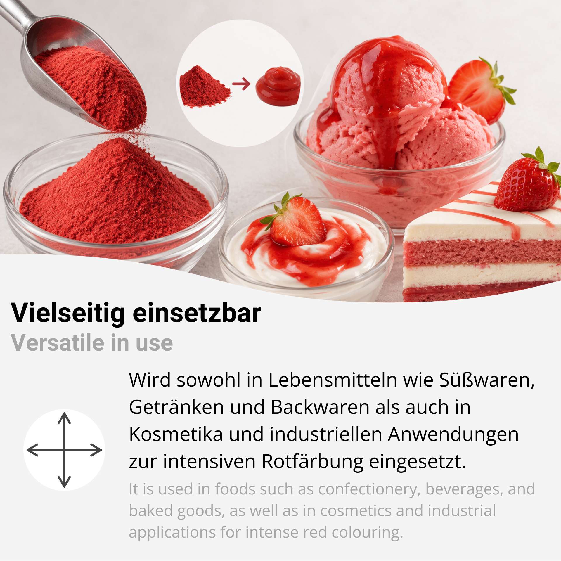 Azorubin Lebensmittelfarbe Rot - E 122