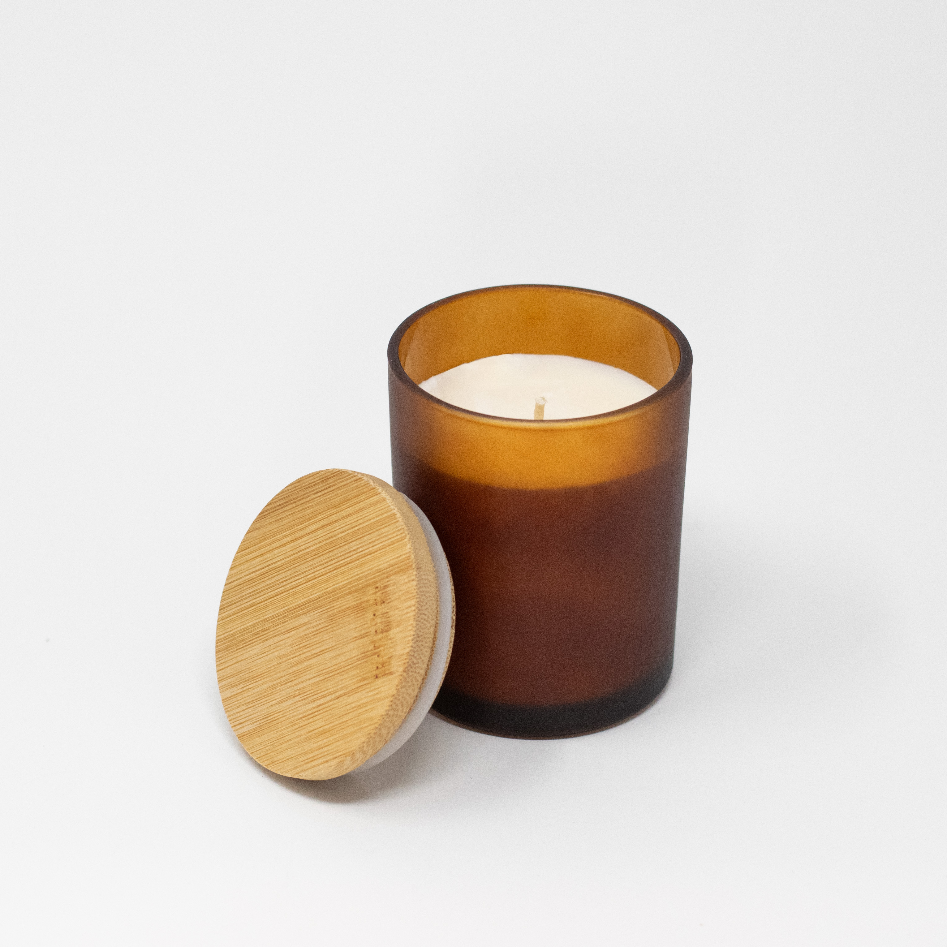 Kerzenglas amber matt 300 ml