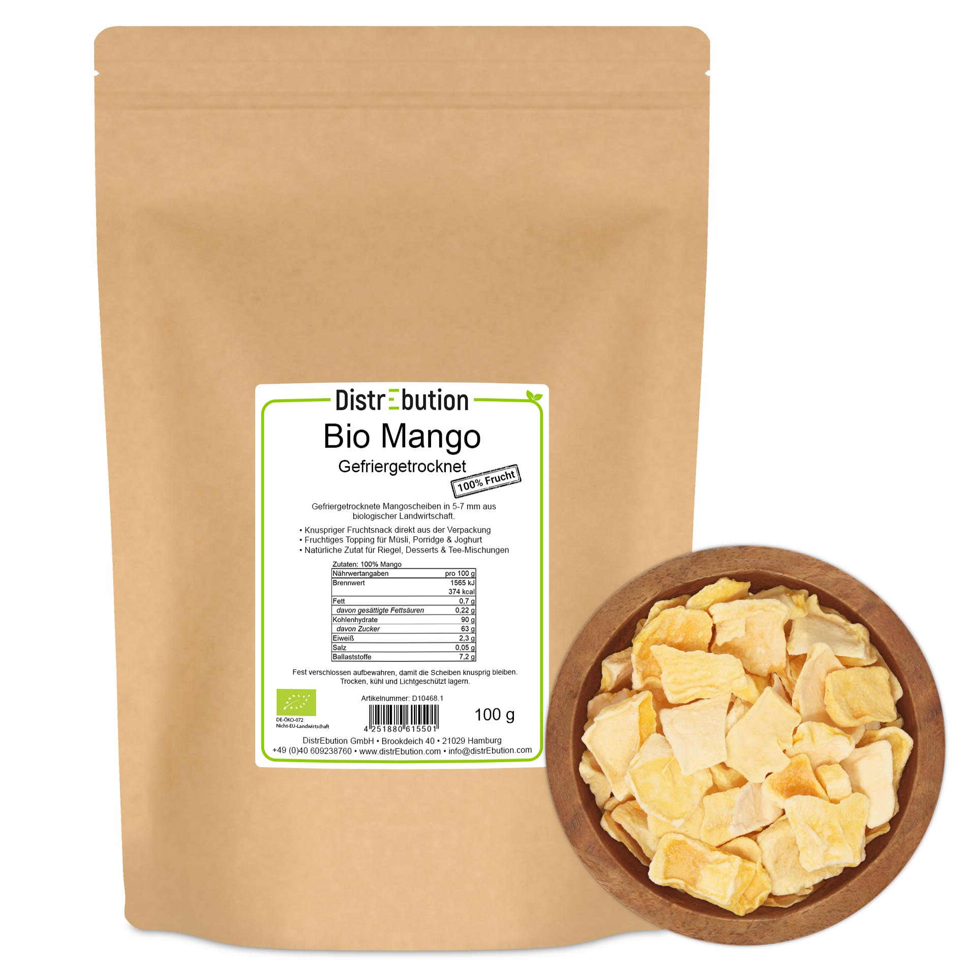 Bio Mango gefriergetrocknet