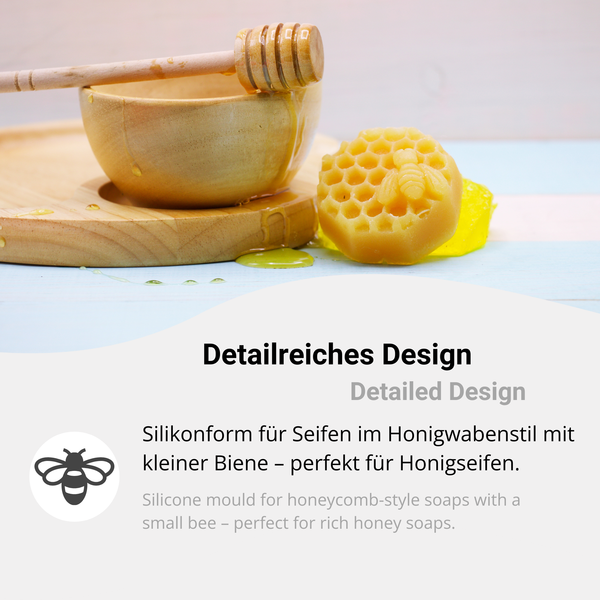 Detailreiches Design für kreative DIY-Seife