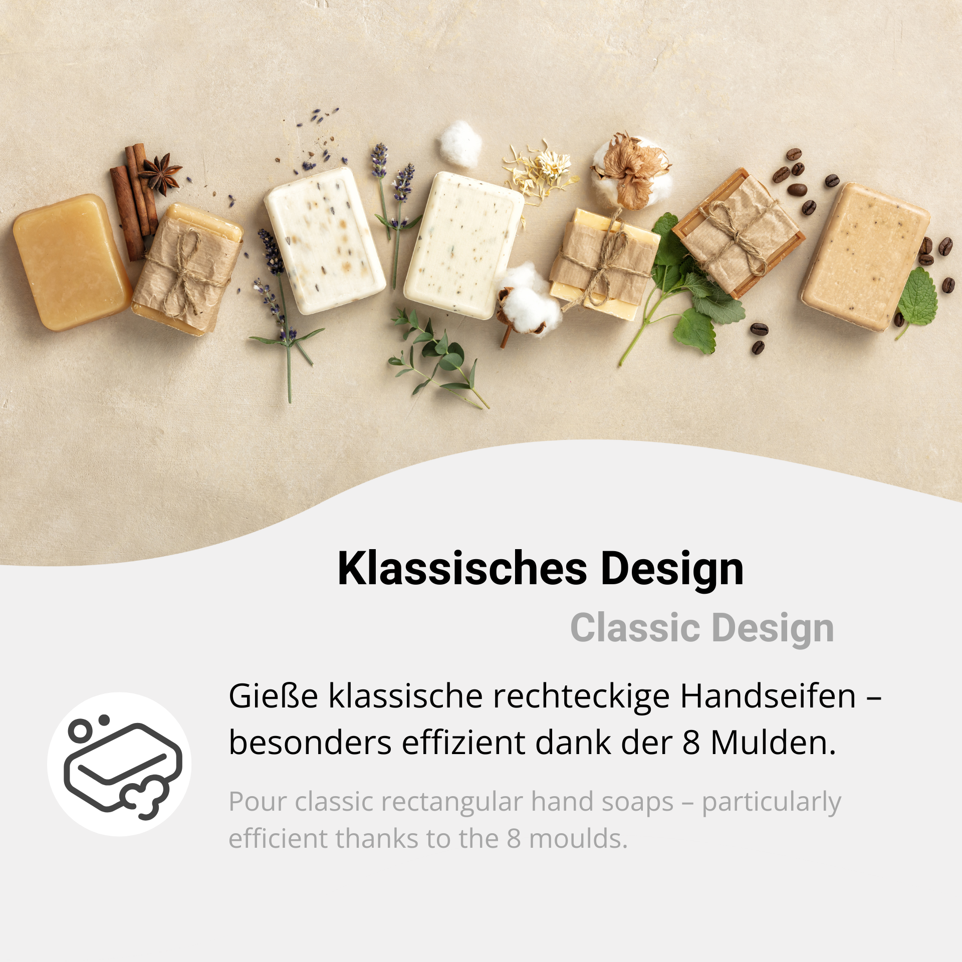 Handseifen mit edlem design