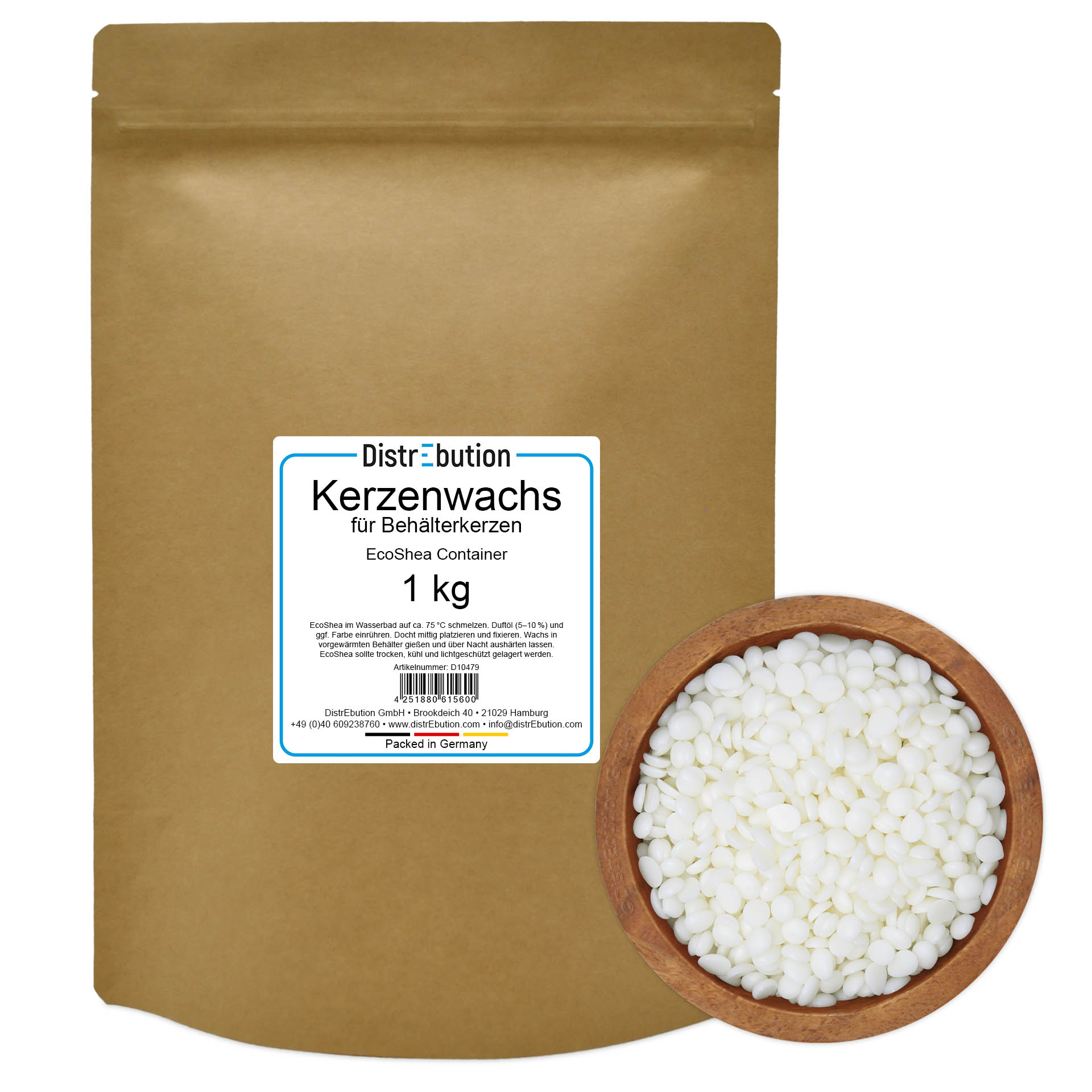 Kerzenwachs für Behälterkerzen - EcoShea